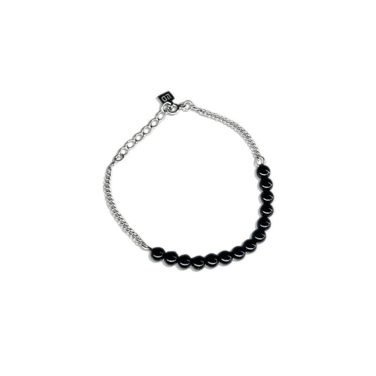 Half Chain x Black Onyx Bracelet