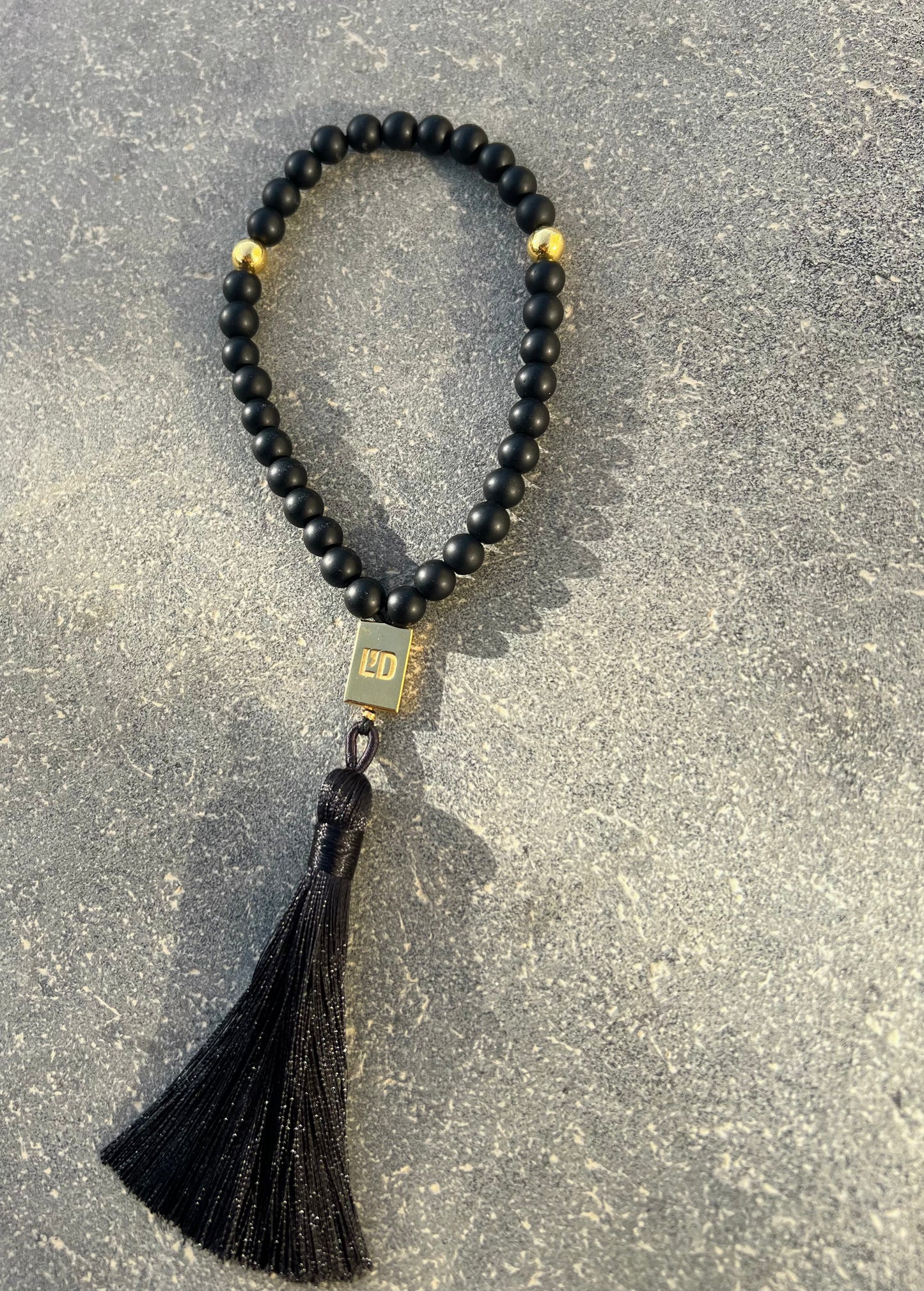 Black Matte Prayer Bead