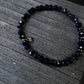 Navy Blue Crystals x Hematite Bracelet