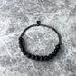 Half Chain Bracelet x Black Beads