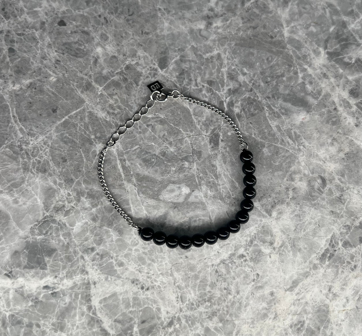 Half Chain x Black Onyx Bracelet