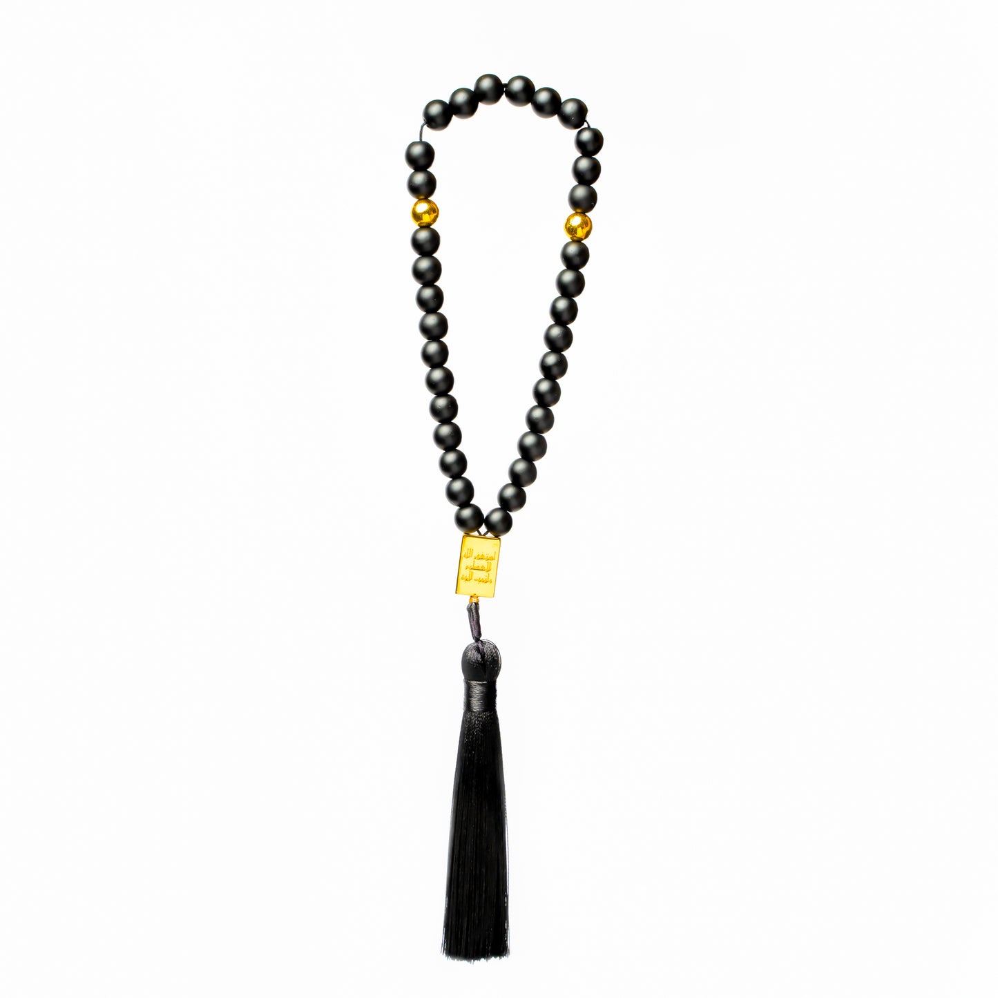 Black Matte Prayer Bead