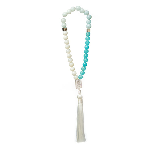Aquamarine Prayer Bead